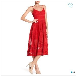 NSR Lace Midi Dress
